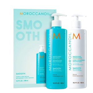Moroccanoil Smoothing Shampoo and Conditioner Duo 2 x 500ml with pumps in box